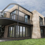 architectural rendering modernised building exterior