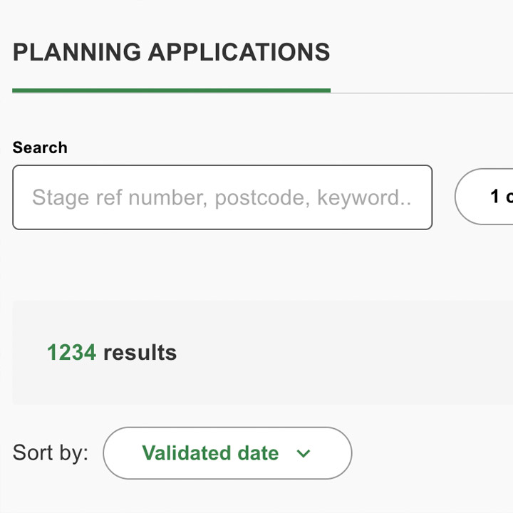 planning application website screenshot london