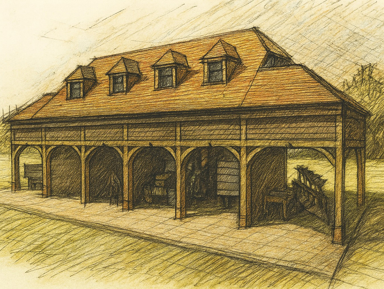barn conversion green belt original structure historic image